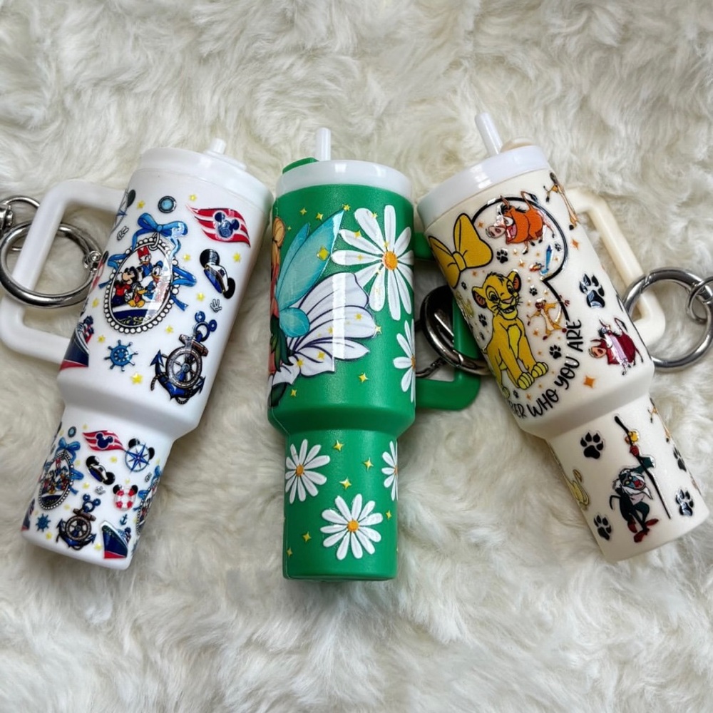 Mini tumbler keychains